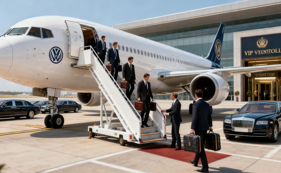 企业专机租赁案例，展示租赁的商务客机